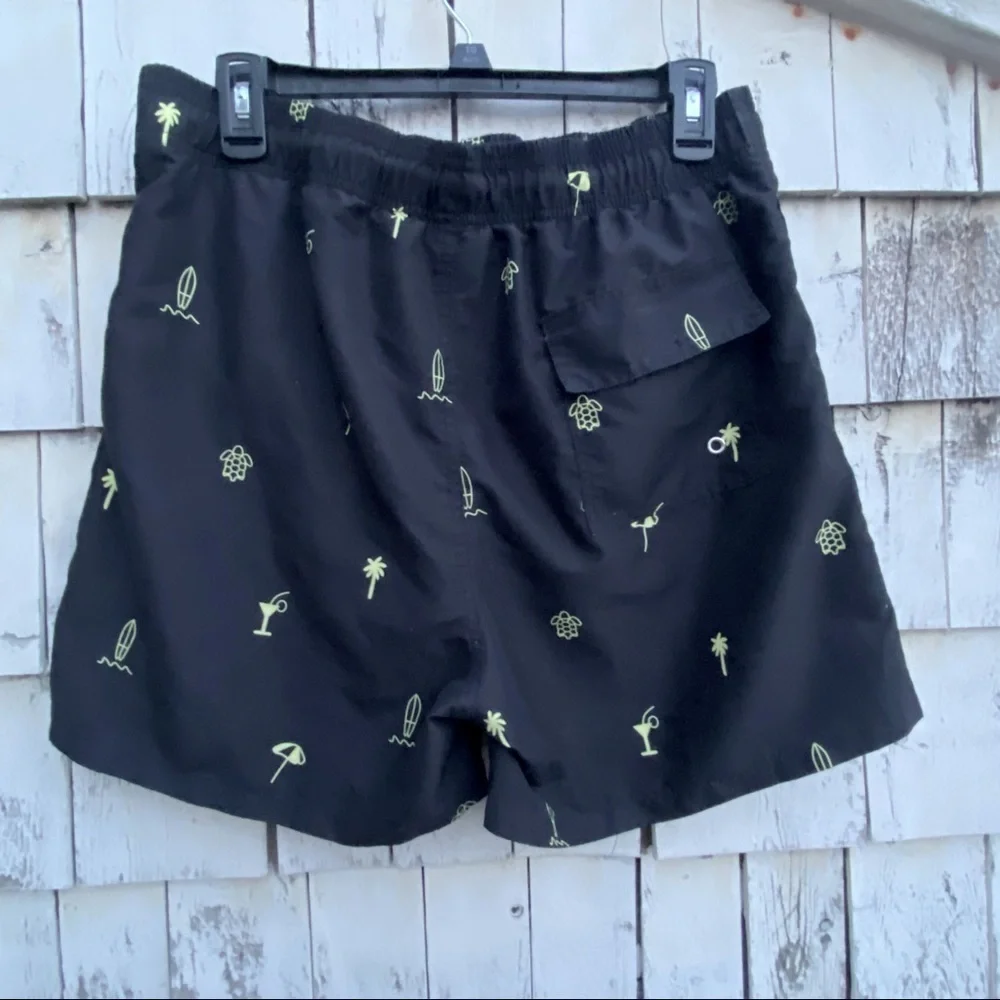 Men’s Swim Black Trunks